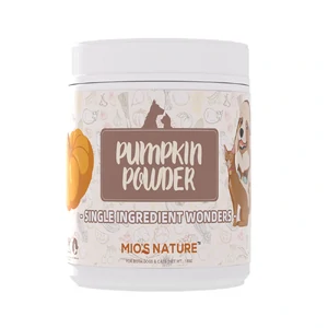 Mios Nature Pumpkin Powder 180g pumpkin powder for dogs, pumpkin powder for cats, natural pumpkin supplement, fibre supplement for pets, fiber supplement for dogs, fiber supplement for cats, digestive aid for pets, constipation relief for dogs, constipation relief for cats, pet digestiv