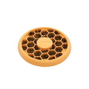 Catstages Cat Slow Feeder Interactive Bowl Orange catstages cat slow feeder bowl, cat slow feeder bowl australia, interactive cat feeder tray, cat foraging feeder bowl, slow eating cat bowl orange, puzzle feeder cat bowl