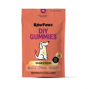 Raw Pawz Beetroot & Collagen Digestion DIY Gummies 90g raw pawz gummies, beetroot gummies dogs, collagen dog treats, gut health dog supplement, digestion dog gummies, beetroot dog supplement, collagen dog health, mct oil dog supplement, chia seed dog treats, homemade dog gummies, diy dog treats, natural diges
