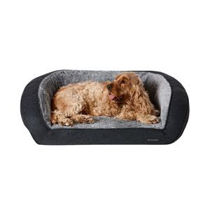 Snooza Ortho Lounger Chinchilla Large Snooza Ortho Sofa, orthopaedic dog bed large, chinchilla dog bed, Australian made dog bed, joint support dog bed, senior dog bed, calming dog bed, washable dog bed, luxury dog sofa