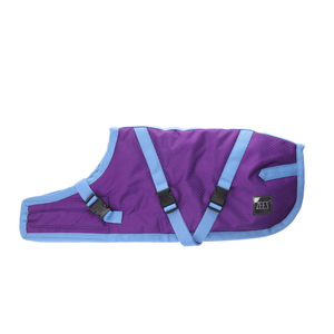 ZeeZ Supreme Dog Coat Grape Purple/Blue (GEN 2) ZEEZ dog coat, waterproof dog jacket, purple dog coat, winter dog coat, faux fur dog coat, grape blue dog coat, adjustable dog coat, warm dog jacket, dog coats Australia