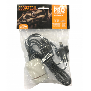 Eco Tech Ceramic Screw Socket & Lead 2m