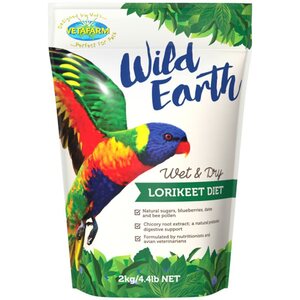 Vetafarm Wild Earth Wet and Dry Lorikeet Diet 2kg